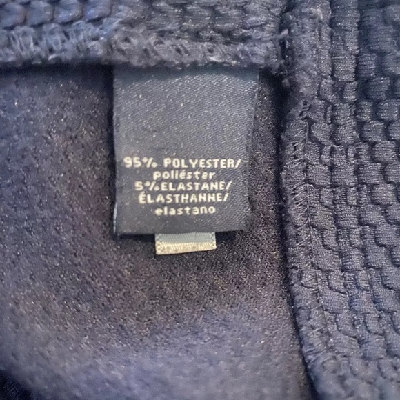 American Living Ralph Lauren Navy Blue Textured Sheath Dress Womens 12 (942) - Picture 5 of 6